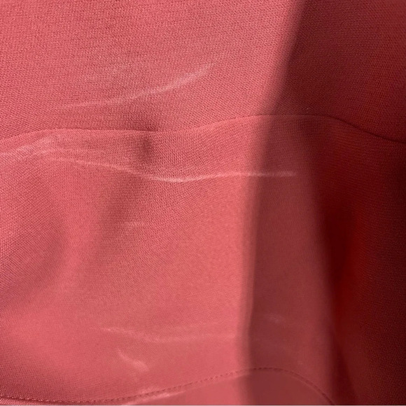 Amanda Uprichard Orange Brown Twist Front Top - Picture 3 of 6